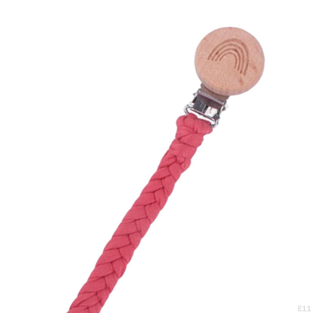 3 Pieces Pacifier Clip Beech Universal Chain for Family Girls Boys Toddler