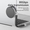 Right Angle USB4.0 Type-C Cable 13cm 80Gbps Data Cord 240W PD Fast Charging 8K@60Hz Video for Docking Station Laptop Monitors
