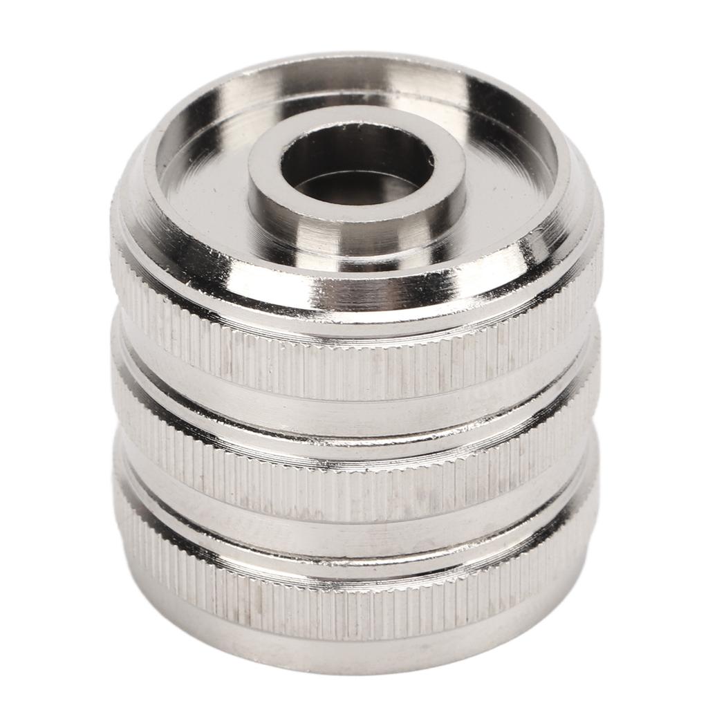 3Pcs Trumpet Valve Cap Metal Silver Screw Piston for Trumpet Replacement Musical Instrument Accessories Trumpet Top