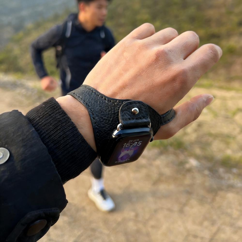 Deluxe Sports Cycling outdoor strap Leather loop For Apple Watch band men women Series 11/10/9/8 40mm 41mm 42mm 44mm 45mm 46mm
