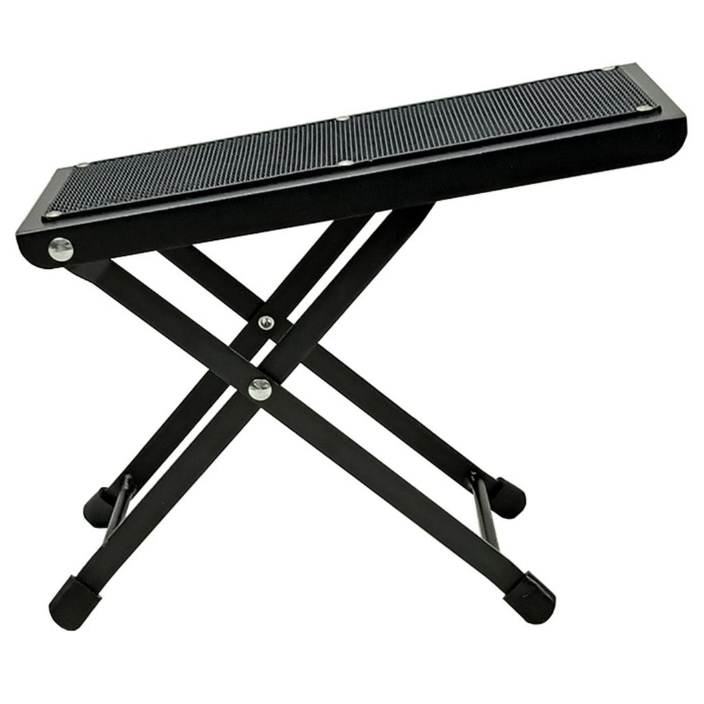 Reposapiés para Guitarra 4 Posiciones Altura Ajustable Plegable Soporte Firme para Instrumento