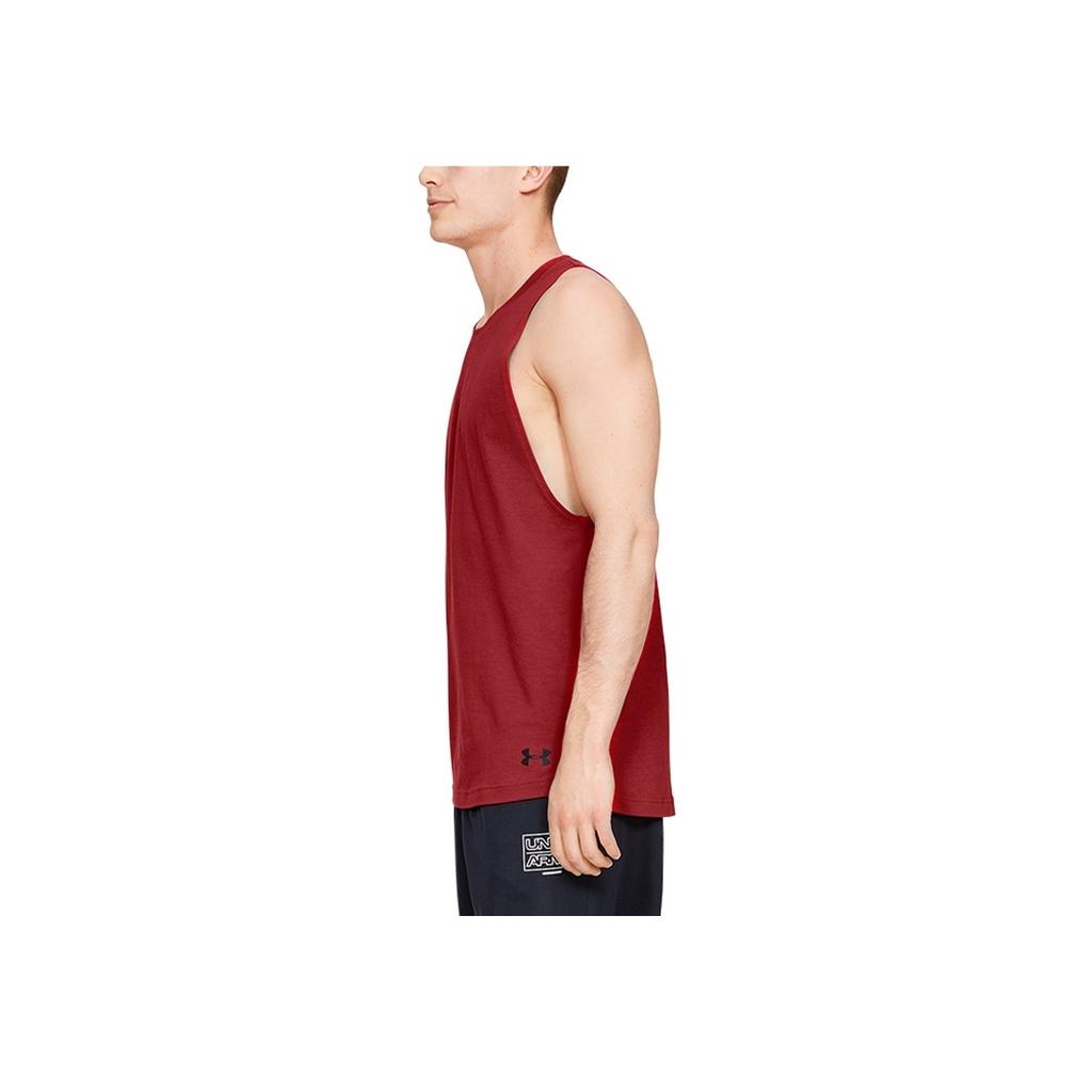 Under Armour Baseline Basketball Tank Top Men Sportswear Red 1326707-600