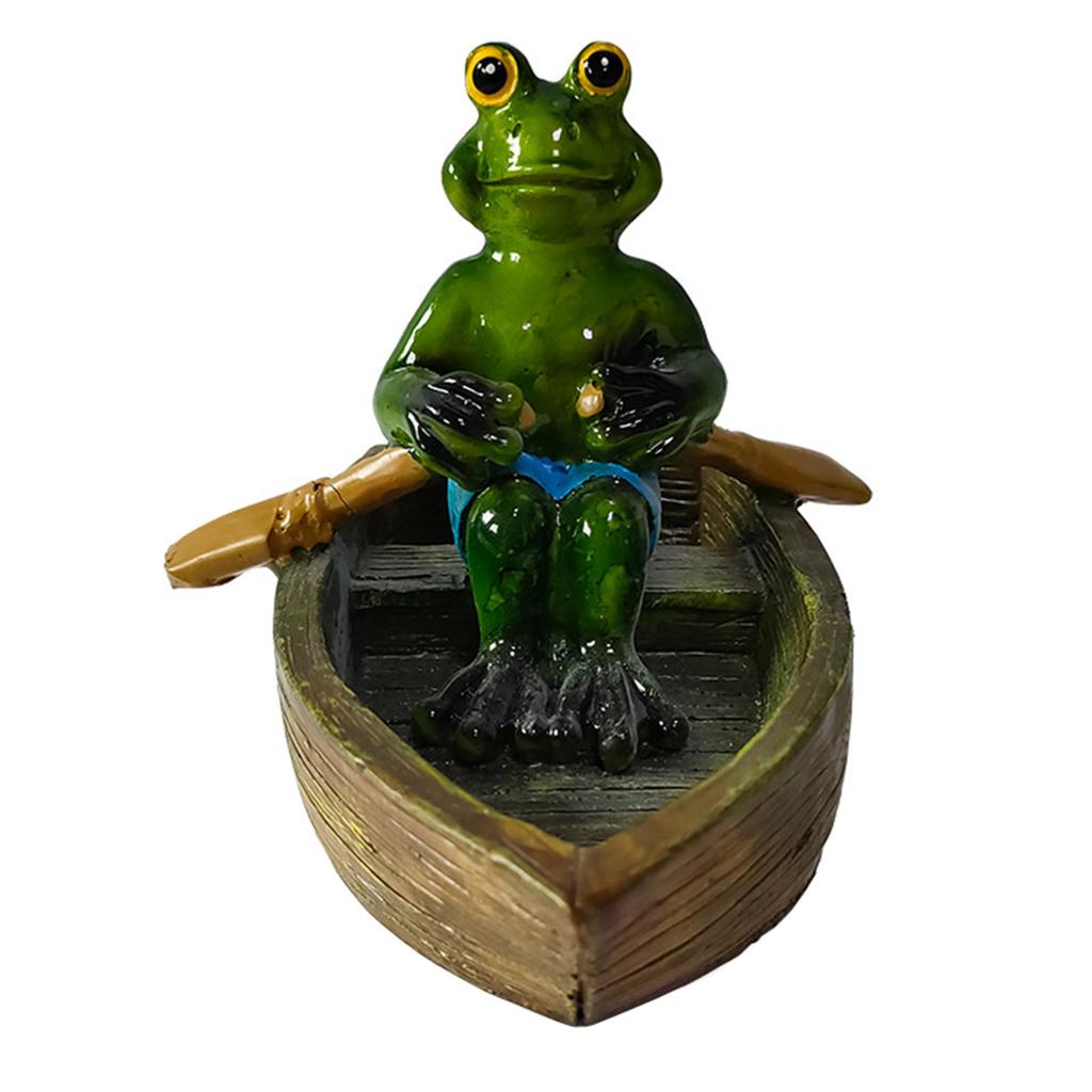 Garden courtyard water fun floating ornament pool simulation animal decoration pond frog series 14 * 13 * 9.5cm