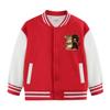 Boys' 2026 Fleece-Lined Baseball Jacket for Spring and Autumn