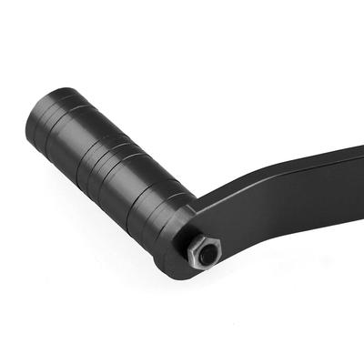 Modifizierter Doppelkopf-Motorradgang Aluminium Universelle Fußstütze Pedal Schalthebel für Motorrad Nachrüstung