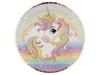 Papierene Teller mit Einhorn - 23cm, 6 Stück.  - Grafix