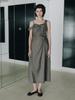 LOEUVRE Asymmetric Shirring Slip Dress Sw6Mo722_2Color