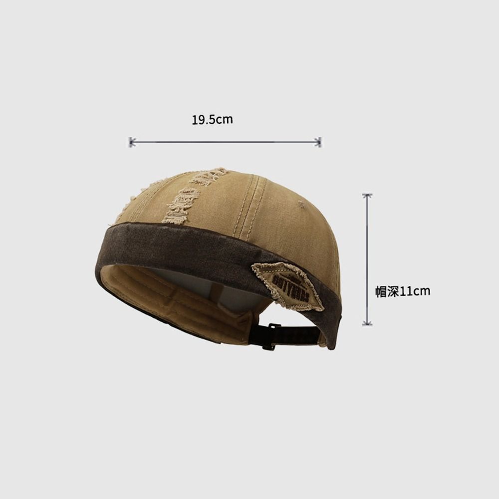 Streetwear Brimless Skullies Cap Lightweight Skullcap Fashion Melon Skin Hat Outdoor