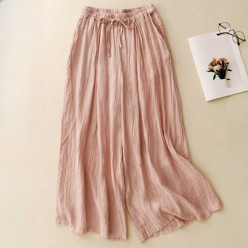 

Рами женские свободные брюки с широкими штанинами 2XL розовый