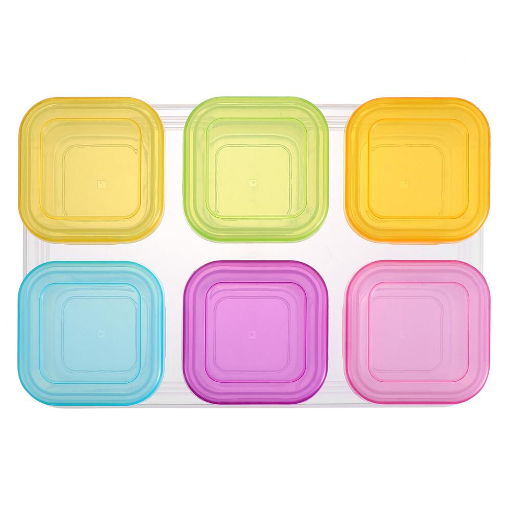 6pcs Small Food Containers Food Storage Jars For Travel