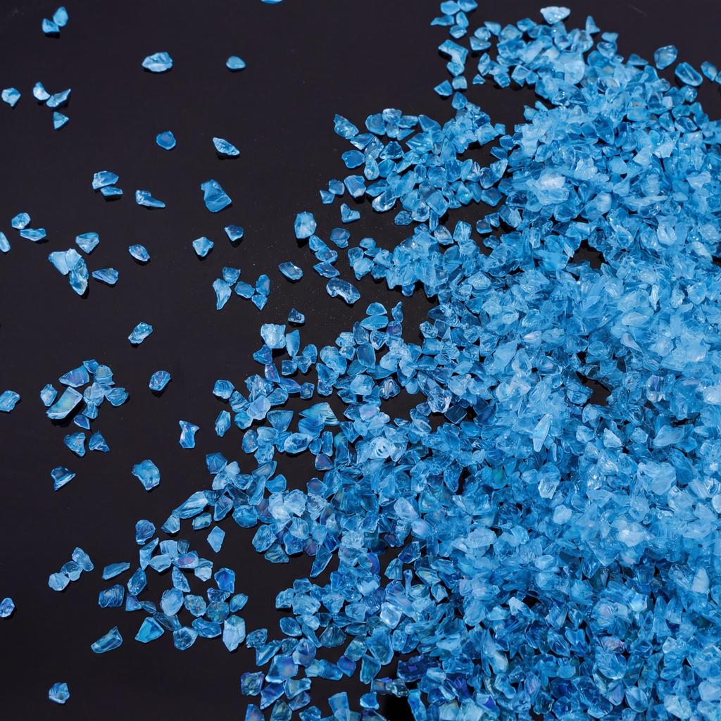 Glass Crushed Stone AB Iridescence