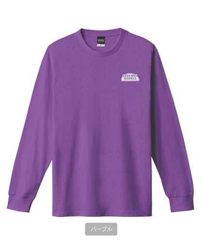 IMPROMES Lässiges SIDEWAYSTANCE Langarm-T-Shirt, Herren, Schwarz