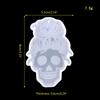 Human for Head Skull Keychain Drop Glue Mold Diy Halloween Pendant Backpack Decor Silicone Mold Epoxy Resin Crafting Mol