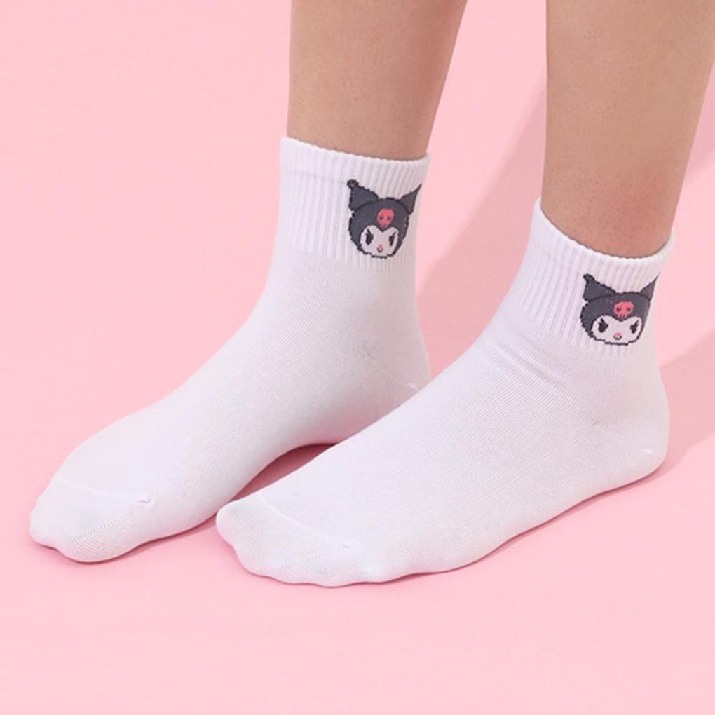 [Renoma] Kuromi Adult Short Socks (1 Pair)_TE3YW63494 WHITE