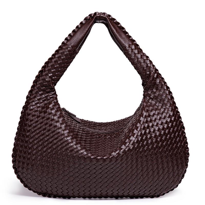 European & American Women's Large Woven Handbag - Handmade Single Shoulder or Crossbody Bag with Large Capacity.