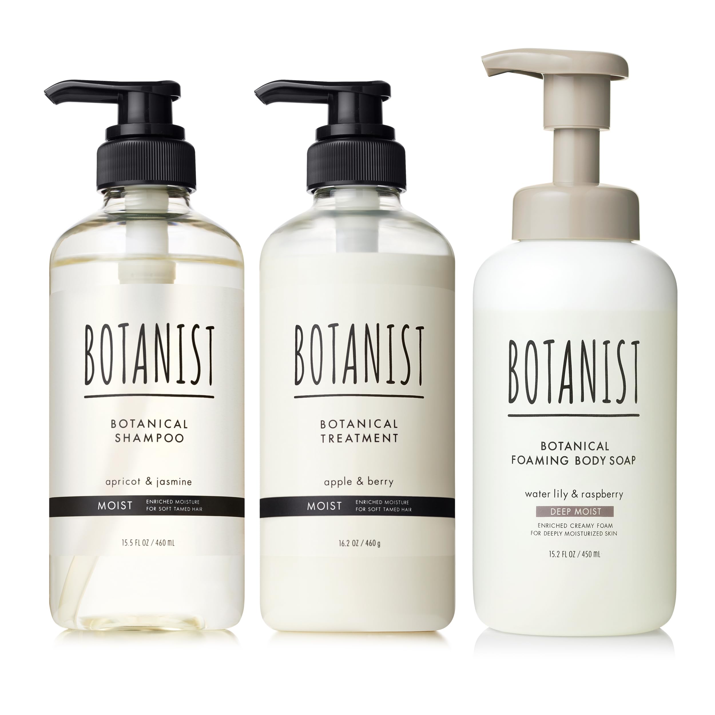 

BOTANIST Shampoo Treatment Body Soap Foam 3 Piece Set Moist x Deep Moist