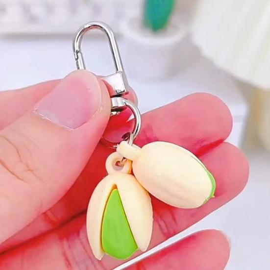 Nut-Shaped Resin Key Chain Handbag Key Pendant Bag Car Compact Size Keyring Portable Accessory