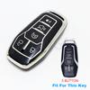 Car Remote Key Case TPU Cover Shell Fob For Ford Fusion Mondeo Mustang F-150 Explorer Edge 5 Buttons Protector Bag Accessories