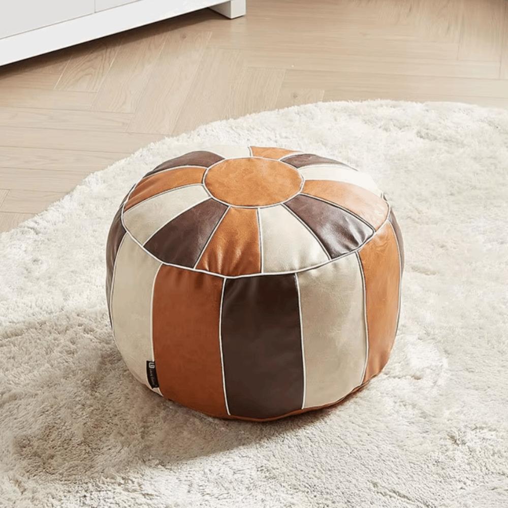 Moroccan Style Footstool Seat Bag Pumpkin Shaped Clothing Storage Bags Futon Cover Bedroom