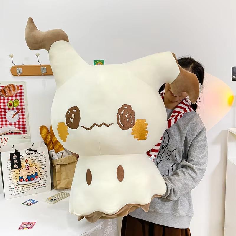 35-75Cm Mimikyu Large Plush Toy Pillow Cute Cartoon Anime Stuffed Doll Soft Fluffy Cushion Home Decor Gift Anime Fans