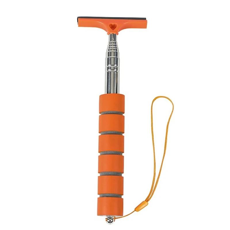 Retractable Car Rearview Mirror Wiper Portable Rainy Cleaning Supplies Rearview Mirror Water Remover Glass Rain Cleaning Tool