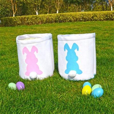 Panier Lapin de Pâques avec Poignée Grande Capacité Forte Portance Multiusage Œuf de Pâques