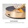 Portable Wireless Nightstand Lamp with 3D Holographical Design and Soft Glowing Atmosphere Light Suitable for Kids Room