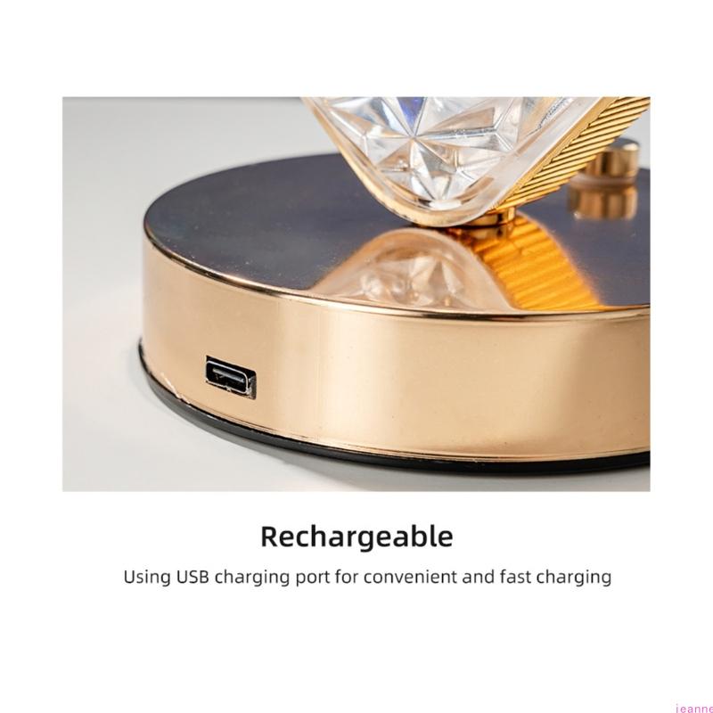 Portable Wireless Nightstand Lamp with 3D Holographical Design and Soft Glowing Atmosphere Light Suitable for Kids Room