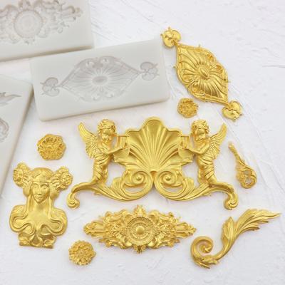 Angel Silicone Mold DIY Relief Border Fondant Cake Decorating Tools Sugarcraft Chocolate Gumpaste Mold Kitchen Baking Tool