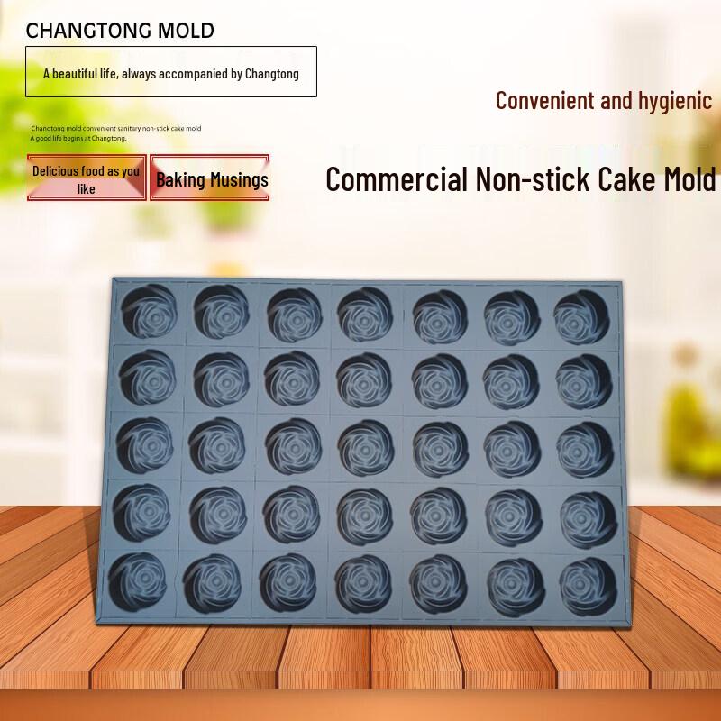ZISIZ 24-Cavity Non-stick Mini Cake Pan