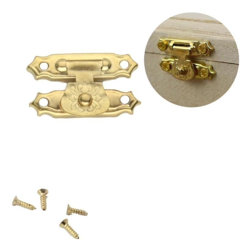 8pz Cerniere e Chiusure Vintage Eleganti con Viti per Scatola in Legno Decorazione Scatola per Progetti di Appassionati Forniture