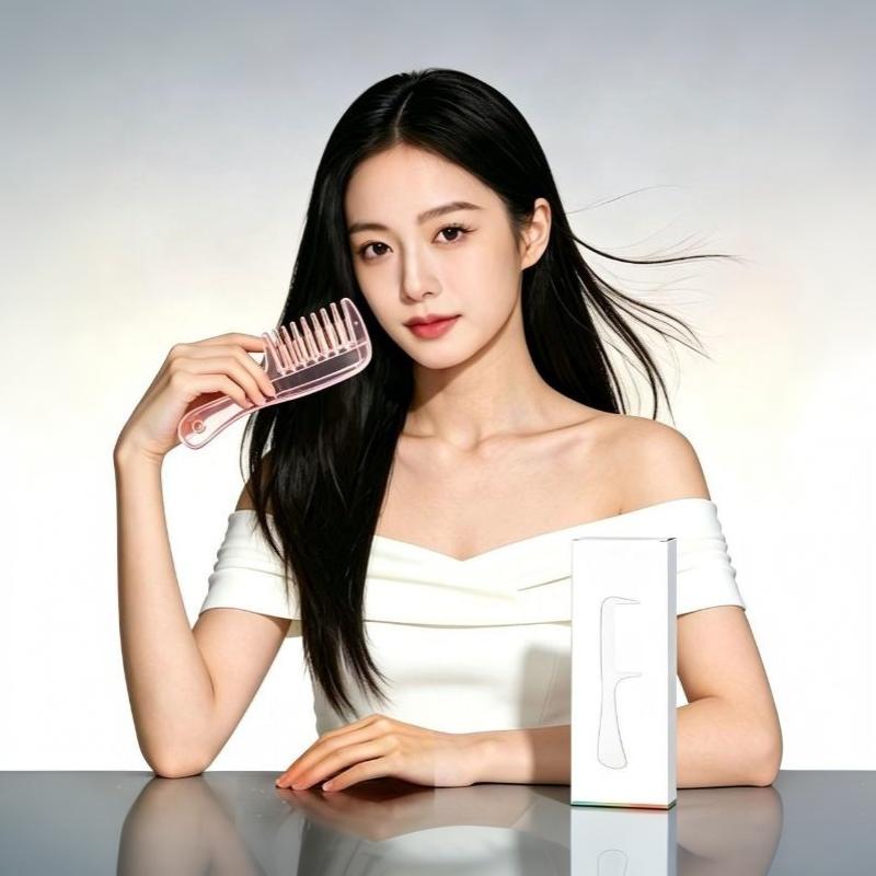 Unisex Essential Oil Applicator Massage Comb With Built In Reservoir Rolling Metal Teeth For Hair Beard Grooming Tool