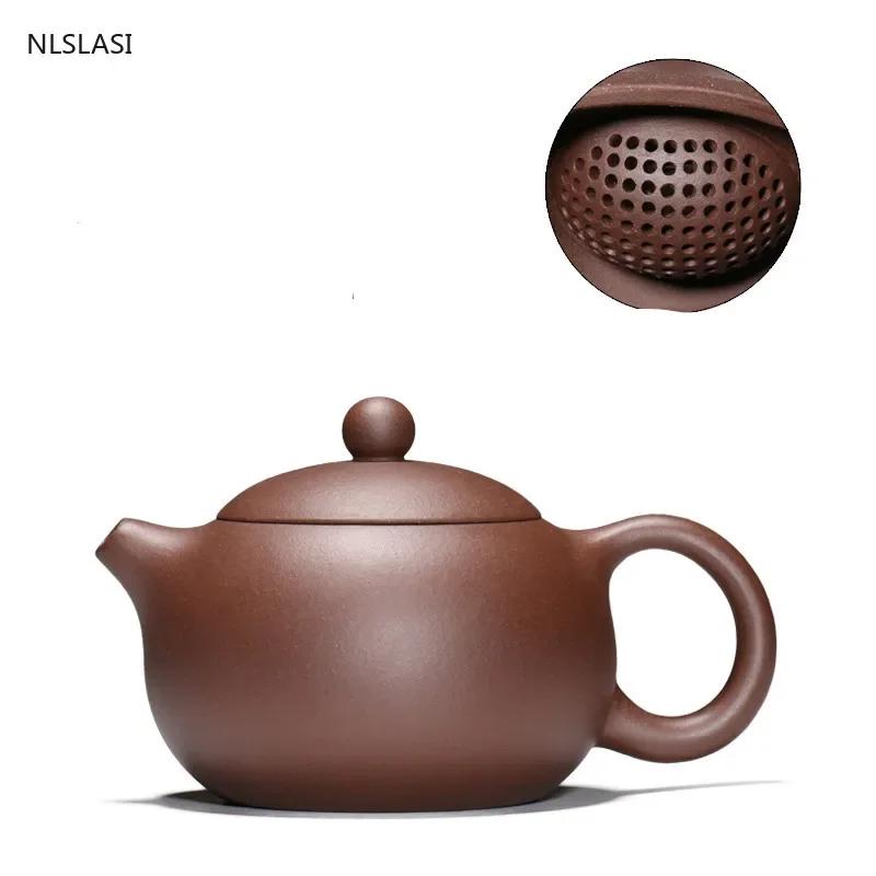 Yixing Tea Pot Purple Clay Xishi Teapot Beauty Kettle Raw Ore Handmade Tea Set Authentic Tie Guanyin Puer 188 Ball Hole Filter