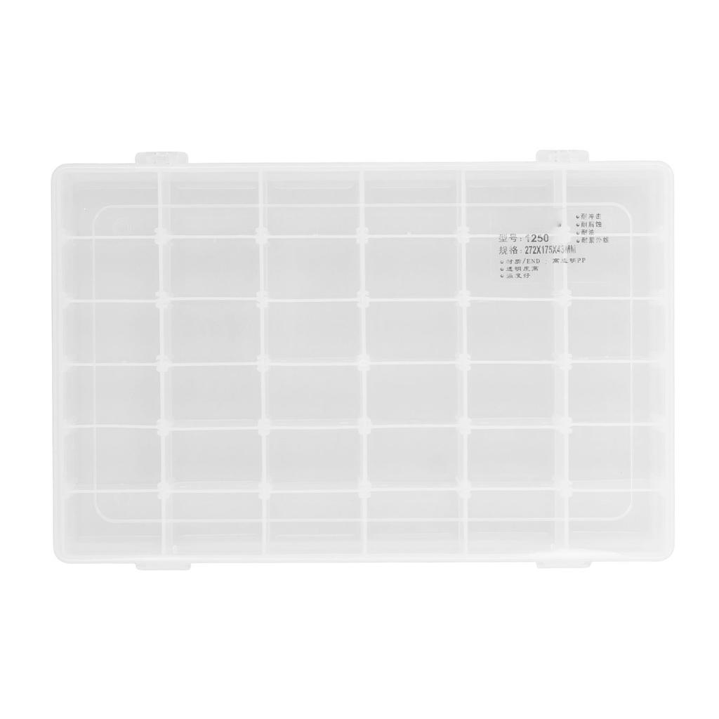 Parts Box 36 Grids Adjustable Dividers Transparent Multi Use Bead Storage Containers for Craft