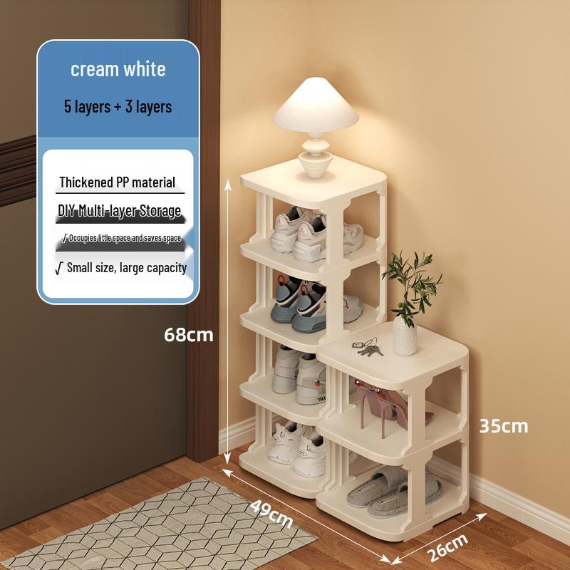Multi-layer Shoe Rack for Narrow Entrances - Compact Indoor Storage for Dorms & Rental Homes