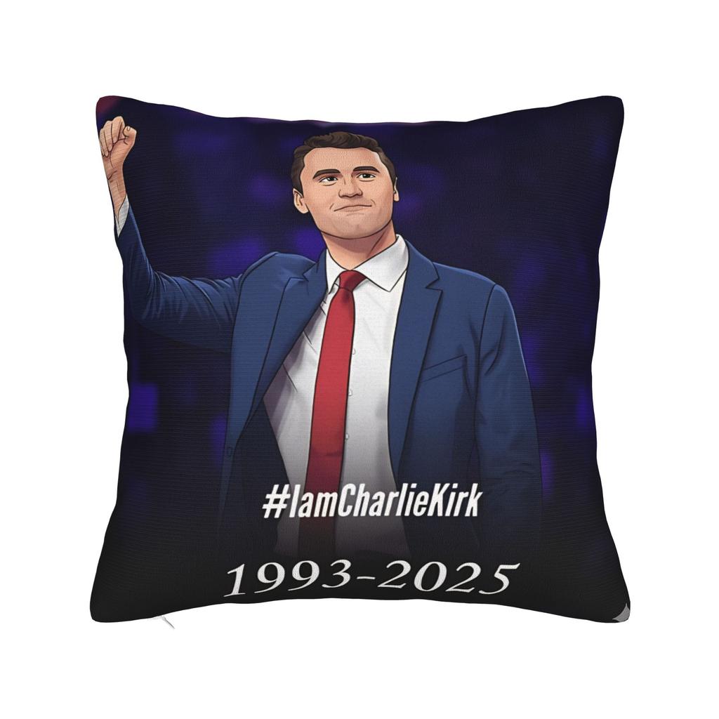 Pillow Cover Charlie Kirk Cute Funny Pillow Case For Office Car Home Decor Pillowcases