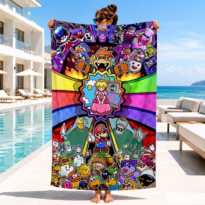 Princess Peach Adventure Beach Towel, Microfiber Beach Towel, Perfect For Pool, Beach, Travel, Home Decor Beach Party Fan Gifts