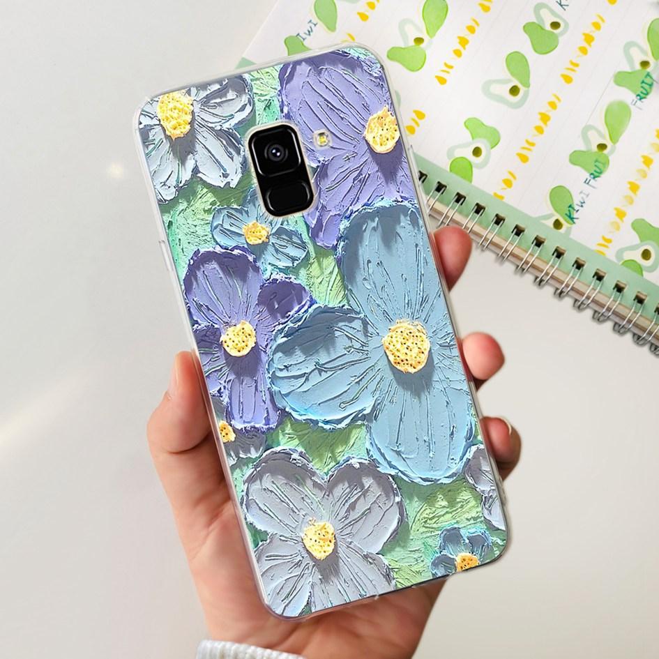Für Samsung Galaxy A8 2018 / A8 Plus 2018 Hülle A530F A730F Silikonhülle Beliebte Pusteblumen Hülle Weiche TPU Handyhülle Schutzhülle
