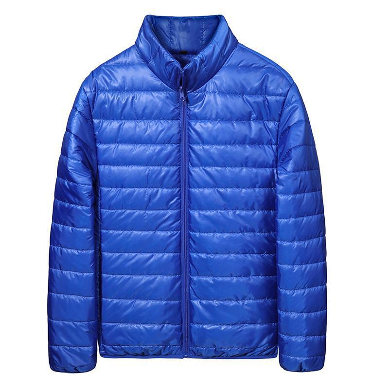 Large Size Cotton Jacket for Men, Lightweight Down Cotton Jacket, Loose Stand Collar, Men's Cotton Jacket Jacket for Outerwear