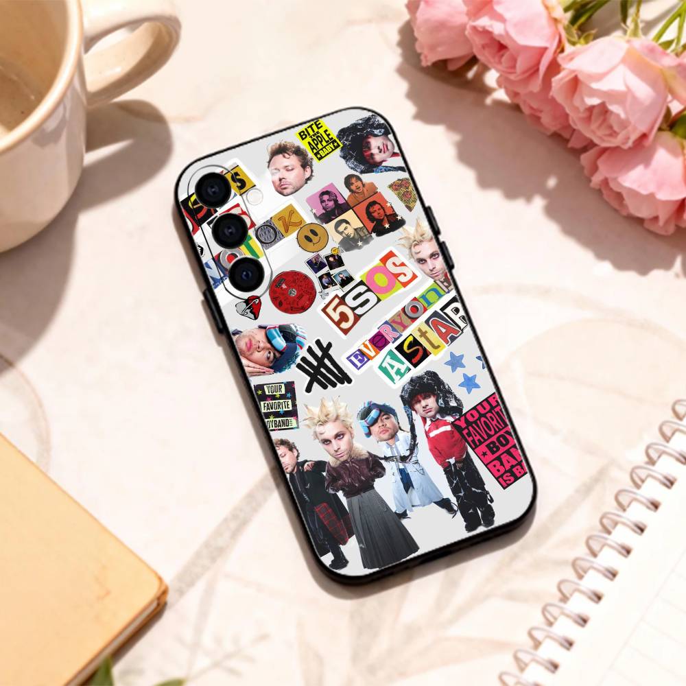 5 S-Seconds of S-Summer Band phone Case For Samsung Galaxy A73,A72,A71,A70,A53,A52,A51,Others Soft Black Shell