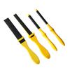 4Pcs Polishing Sandpaper Kits Sandpaper Flat File Wood Rasp File Set Sanding Paper Sand Tool with Plastic Stick