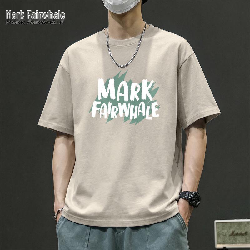 

Mark Fairwhale Men s 2026 Summer Loose-Fit Cotton T-Shirt XL