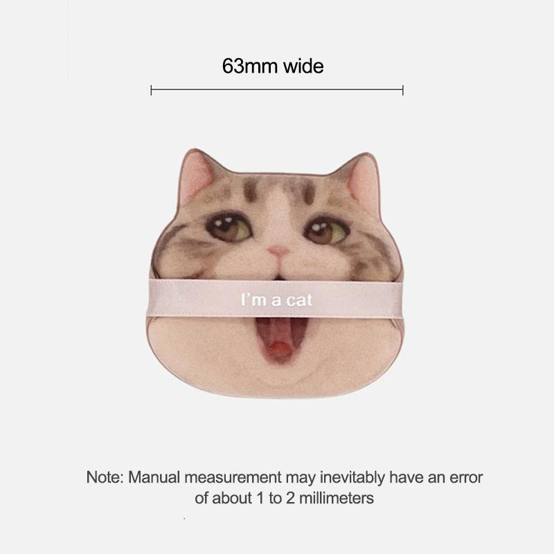 1/4pcs Cat Air Cushion Powder Puff Double-sided Wet Dry Air Cushion Puff Foundation Sponge Makeup Puff Cushion Tools HZFP05