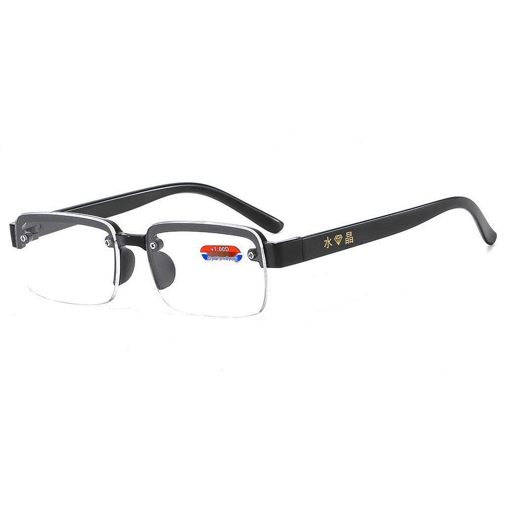 Retro Half-Frame Anti-Blue Light Auto-Focus Reading Glasses for Men and Women