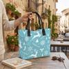 Christmas Elk Print Tote Bag Casual Large Capacity Canvas Shoulder Bag