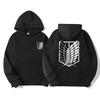 Bluza z nadrukiem w stylu anime Attack On Titan Zestaw dla mężczyzn i kobiet