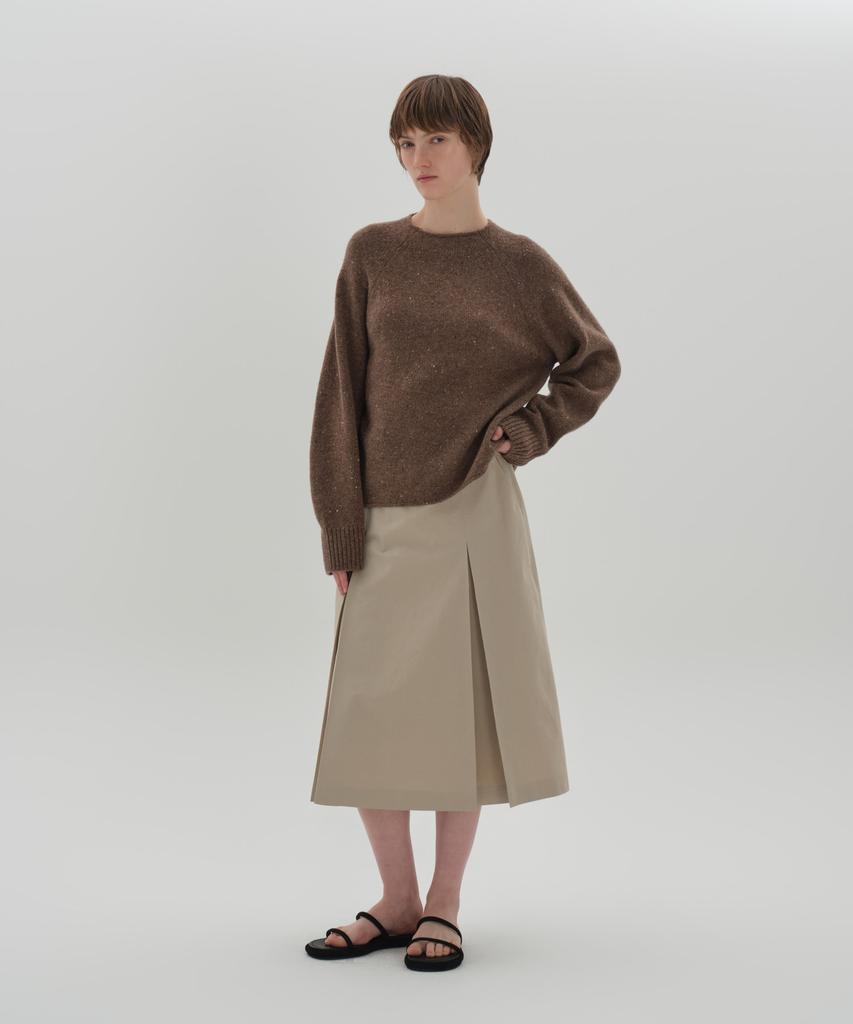Jun By Jun K Le Cont Skirt_Ash Khaki
