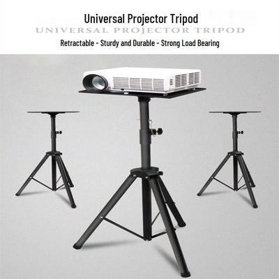 Universal Portable Projector Tripod with Pan-Tilt Head and Mobile Folding Design