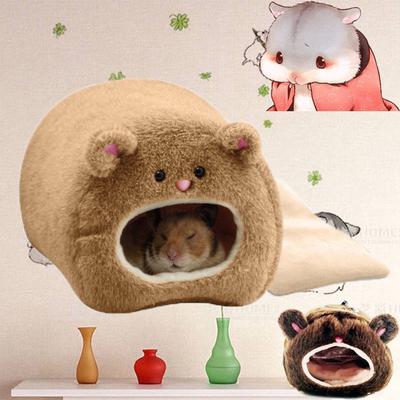 Nid Chaud pour Hamster Tipi pour Hérisson Chenils Maison en Coton pour Souris Poule Lits pour Petits Animaux Grotte Fournitures pour Animaux de Compagnie Lits Nid pour Rats