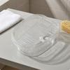 Laundry Basin Thickened Washboard Ribbed Hand Wash Tub for Household Use White L